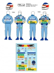 MSMD053 1/20 MSM 데칼 베네통 미하엘 슈마허 피규어 적용 Schumacher Decal Benetton 1994 - 1995