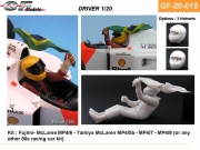 GF-20-015 1/20 GF Models 드라이버 피규어 아일톤 세나 멕라렌 Aryton Senna McLaren Brazilian Flag 타미야 후지미 프라모델 적용