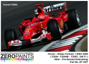DZ016 Zero Paints 페라리 레드 Ferrari Rosso Formula 1 F2004 F2005 F2006 60ml
