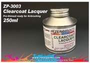 DZ073 일반 클리어 250ml Zero Paints Clearcoat Lacquer 250ml - Pre-thinned ready for Airbrushing - ZP-3003
