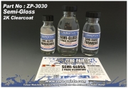 DZ079 반광 우레탄 클리어 세트 (클리어+신너+하드너) Zero Paints Semi-Gloss (Satin) 2 Pack Clearcoat 100ml (2K Urethane)