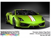 DZ138 Zero Paints Ferrari Tricolore Italian Flag Paint Set 3x30ml Tamiya