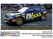 DZ142 Zero Paints 스바루 Subaru 555 Rally Montecarlo Blue (1994-1996) 53C 60ml
