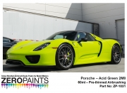 DZ184 Zero Paints 포르쉐 악시드 그린 Porsche Acid Green 2M8 60ml