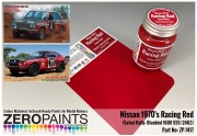 DZ214 Zero Paints 닛산 "Racing Red Nissan 1970's Safari Rally Bluebird 1600 SSS/240Z Paint 60ml