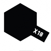 80018 X-18 Semi Gloss Black (반광) 타미야 에나멜 컬러 Tamiya Enamel Color
