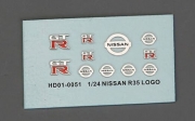 HD01-0051 1/24 Nissan GTR R35 Metal LOGO Hobby Design 하비디자인 프라모델 디테일파츠