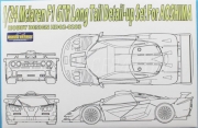 HD02-0283 1/24 Mclaren F1 GTR Long Tail Detail-up Set For Aoshima（PE+Metal parts+Resin Hobby Design
