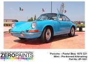 DZ562 Porsche Pastel Blau 1970 321 Paint 60ml ZP­1031