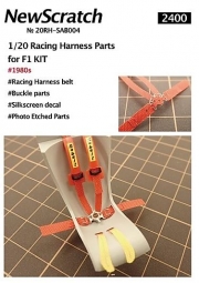 20RH-SAB004 1/20 Racing Harness Parts for Ferrari and various F1 1980s and more NewScratch