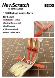 20RH-SAB005 1/20 Racing Harness Parts for Ferrari and various F1 1980s~1990s and more NewScratch