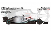 43F19N4477Rd6 1/43 Mercedes AMG F1 W10 EQ Power+ 2019 Monaco GP Kit NewScratch