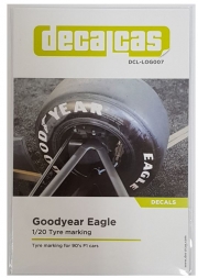 DCL-LOG007 1/20 Decalcas Goodyear Eagle White 90's F1 Cars 데칼카스 굿이어 타이어 데칼