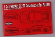 HD02-0254 1/24 Ferrari 512TR Detail-up Set For F（PE+Resin） Hobby Design