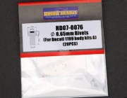 HD07-0076 0.65mm Rivets（For Ducati 1199 body kits A） Hobby Design