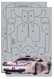 SM7117 ‘97 Porsche 911 GT1 Declkit (for Revell sku#: 85-2548)