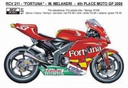 0131 Decal – Honda RCV 211 MotoGP 2006 -„FORTUNA“ # 33 Reji Model 1/12.