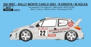 43072 1/43 Decal – Peugeot 206 WRC „BOZIAN“ - Rally Monte Carlo 2003 Reji Model