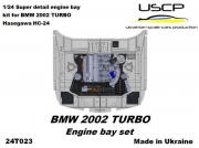 24T023 1/24 BMW 2002 Turbo Engine bay set USCP