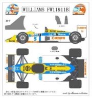 D461 1/20 Williams FW11&11B Decal [D461]