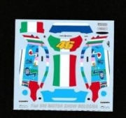 D803 1/64 Fiat500'07 Rossi Bologna Decal [D803]