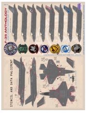 72-008 1/72 F-35 Anthology Part III Decal