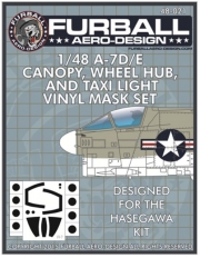 FMS-021 1/48 A-7D/E Vinyl mask Set for theHasegawa Kit MASK SETS