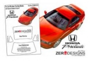 DZ577 1:24 Honda Prelude Pre Cut Window Painting Masks (Fujimi) ZD-WM-0076