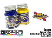 DZ747 Sunoco Blue and Yellow Paint Set 2x30ml ZP-1539