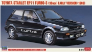 [사전 예약] 20449 1/24 Toyota Starlet EP71 Turbo-S 3door Early Version 1986