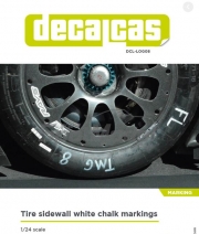 DCL-LOG008 1/24 Tire sidewall white chalk markings