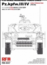 RM5047 1/35 Workable Track Links for Pz.Kpfw.III/IV Early Production (40cm)