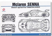 HD02-0412 1/24 Mclaren SENNA Detail-up Set For Tamiya 24355（PE+Metal parts+Resin+MetalLogo+Tires）