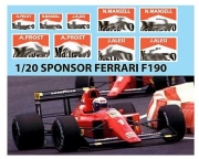 [사전 예약 ~1/23일] TBD72 1/20 SPONSOR for Fujimi Ferrari F190 DECALS TBD72 TB Decals