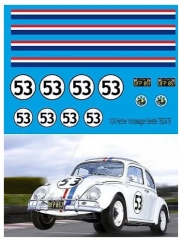 TBD478 1/24 Herbie Decals for Volkswagen Beetle TB Decal TBD478 TB Decals