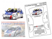 ZD-WM-0082 1/24 Peugeot 306 Maxi Rally Nunu Pre Cut Window Painting Masks