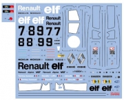 SHK-D442 Renault Works Team A442 1977LM for Tamiya Shunko Decals