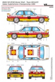 24035 1/24 BMW M3 (E30) Monte Shell - Team BIGAZZI - Italian Superturismo Championship 1989