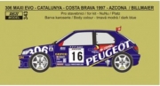 343 Decal – Peugeot 306 Maxi EVO - 1997 Rallye Catalunya - Azcona / Billmaier 1/24